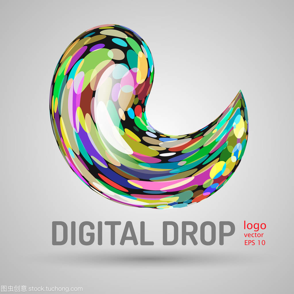 數(shù)字混合 矢量現(xiàn)實中的3D色水降與灰色背景廣告設(shè)計探索